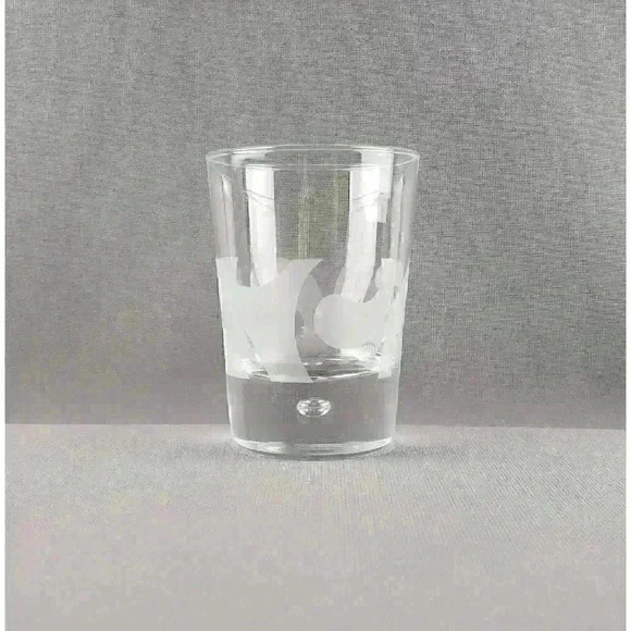 Bailey's On The Rocks Old Fashioned Drinking Glass Art Glass Controlled Bubble - Picture 2 of 6